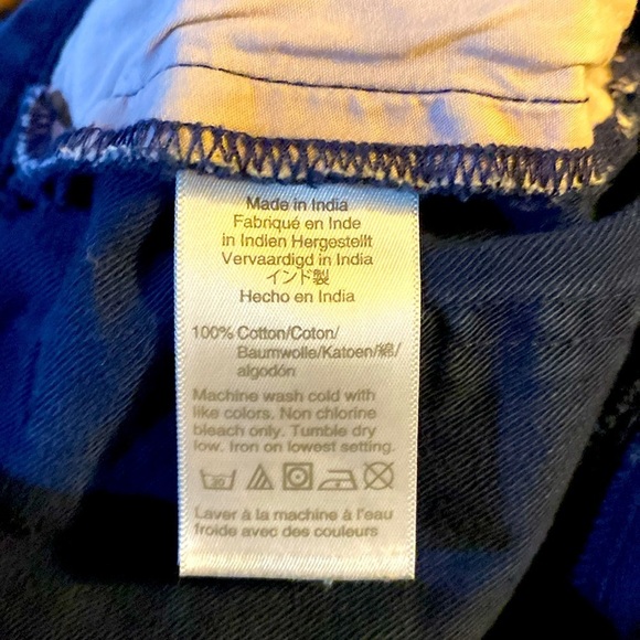 NWOT J Crew Factory Wide Leg Pant, Button Fly, Crop, Slub cotton, 27x24 - Picture 6 of 10